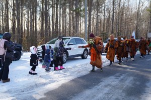 Monks “Walk For Peace” makes stop at HBCU