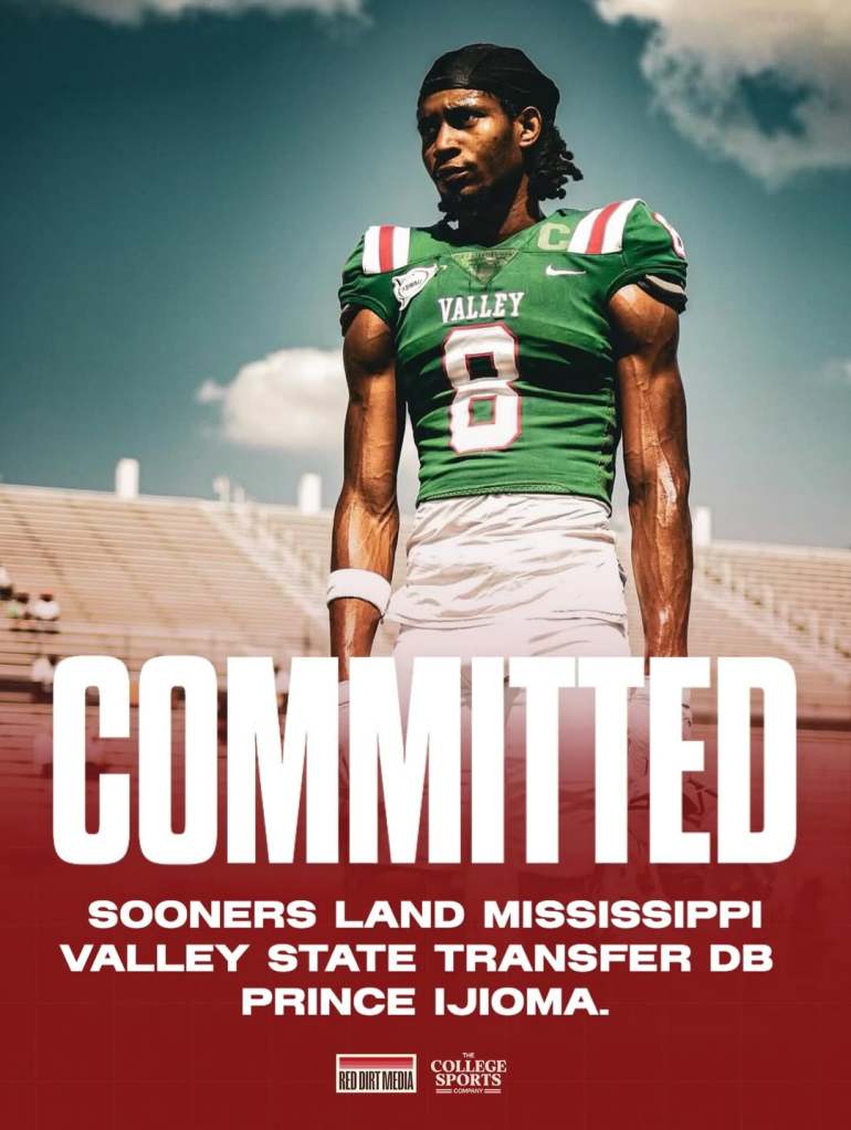 HBCU football Big 12 Oklahoma football  Mississippi Valley State Prince Ijioma