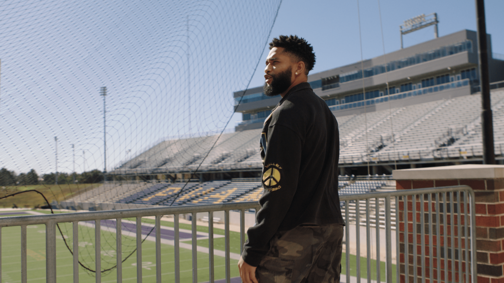 Atlanta Falcons HBCU football Black History Month KhaDarel Hodge Prairie View A&M