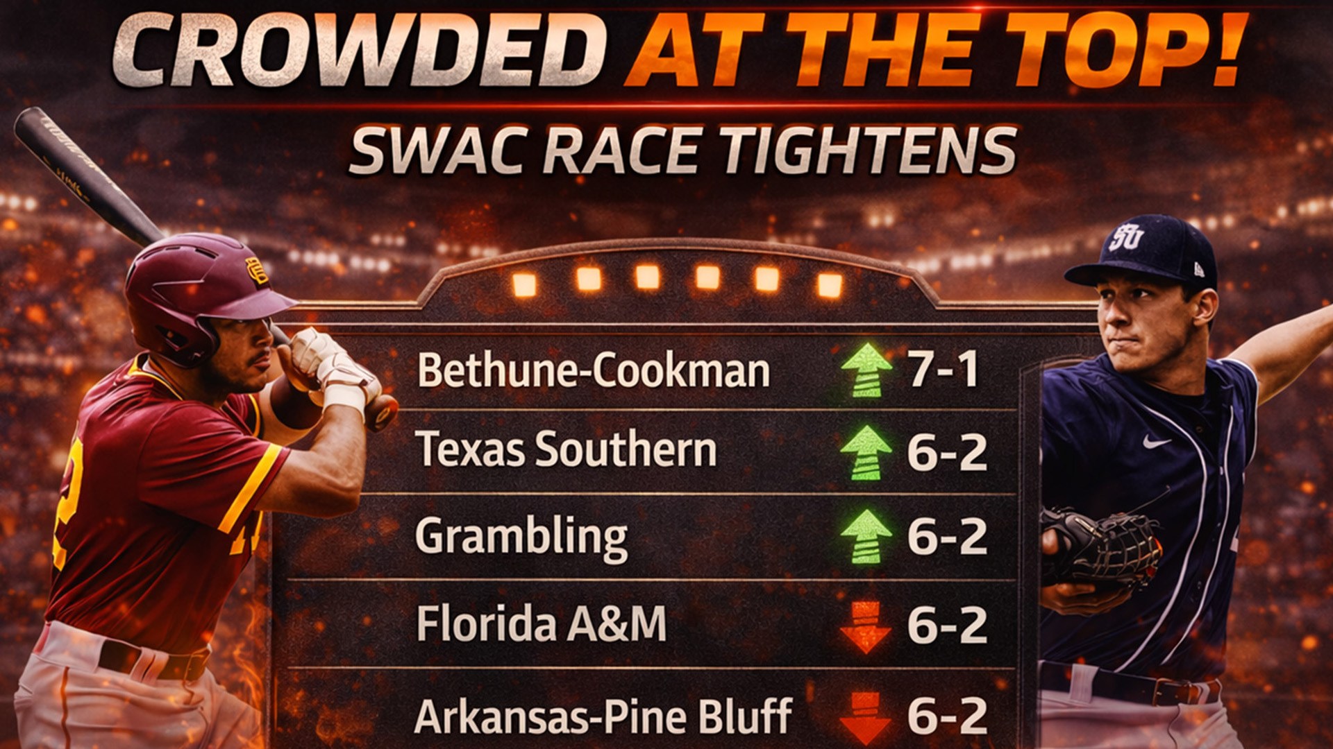 SWAC Baseball is forming a logjam at the top - HBCU Gameday