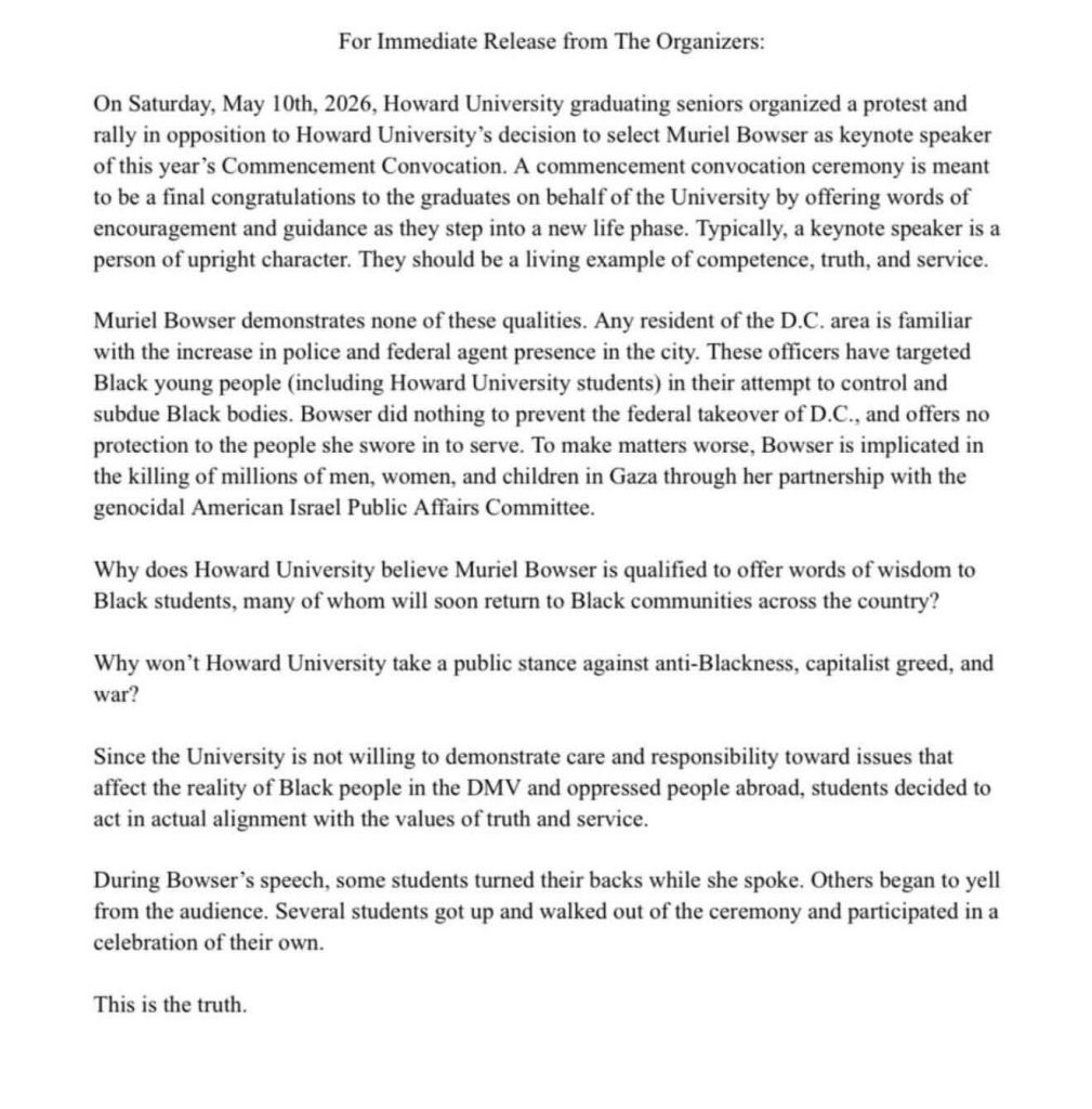 HowardStudentsBowserProtest