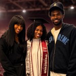 Shedeur Sanders supports Shelomi Sanders as she graduates with HBCU degree