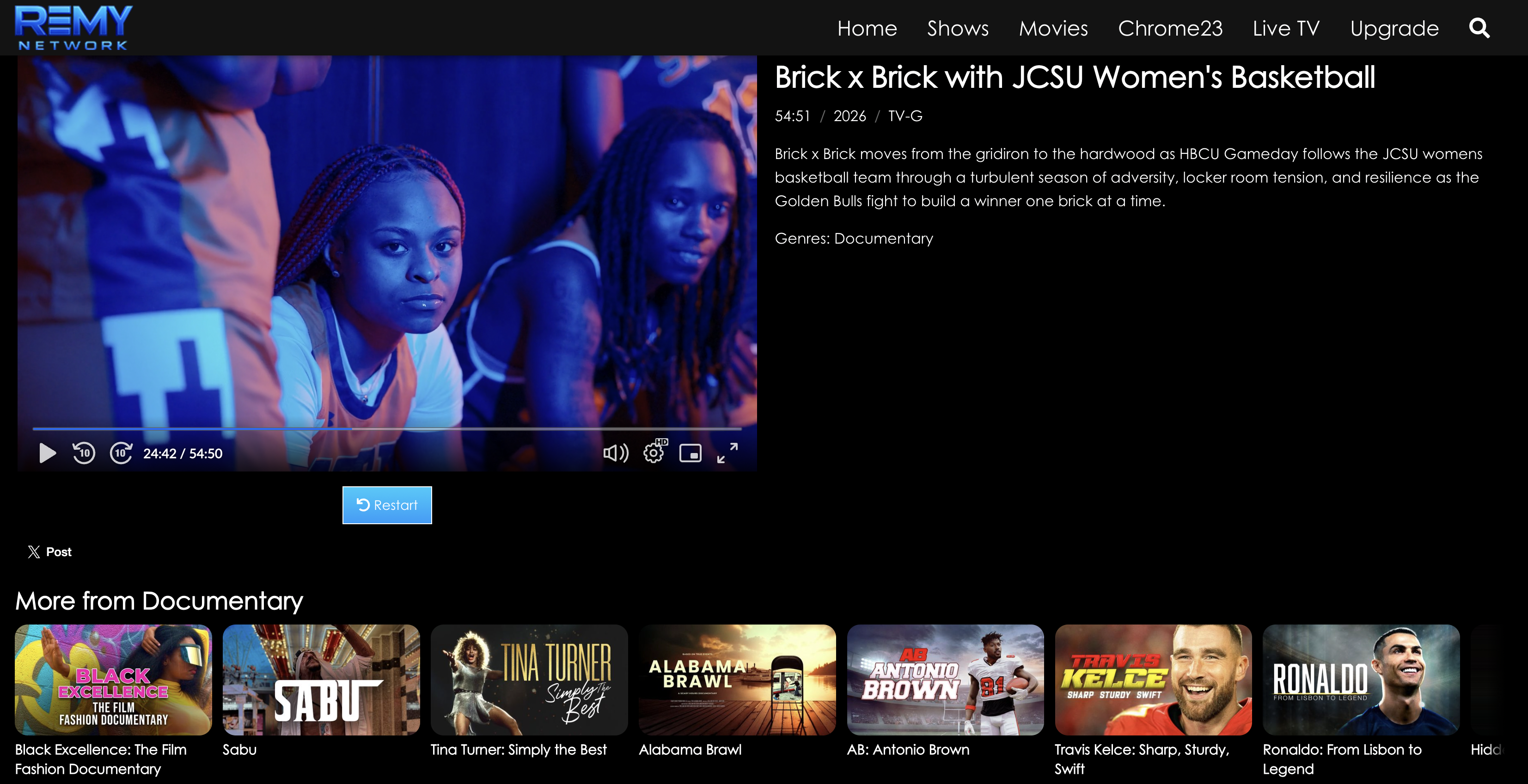 HBCU Remy Ma Remy Network Brick x Brick women’s basketball