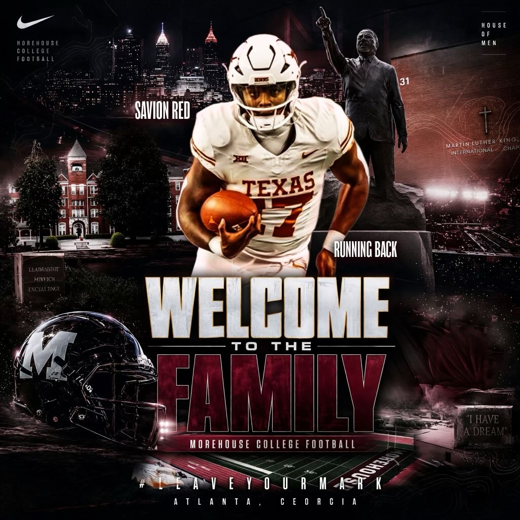 HBCU Morehouse College Texas Savion Red