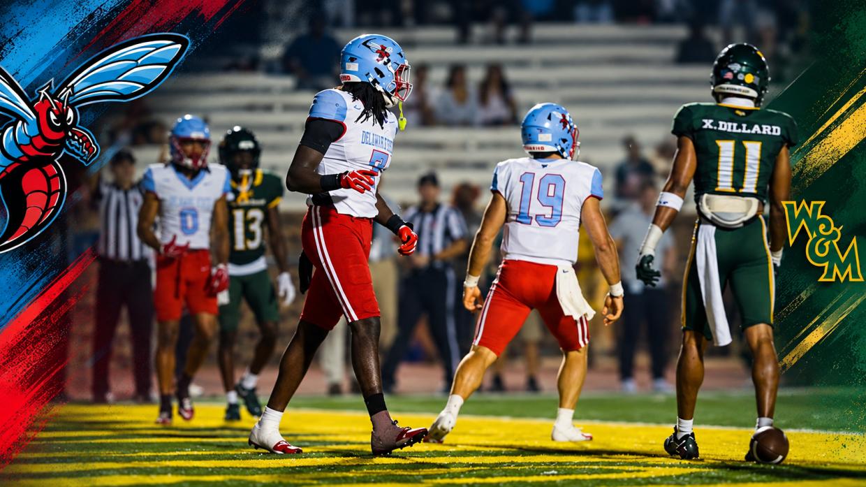 HBCU football Delaware State quarterback Noah Brannock against William and Mary