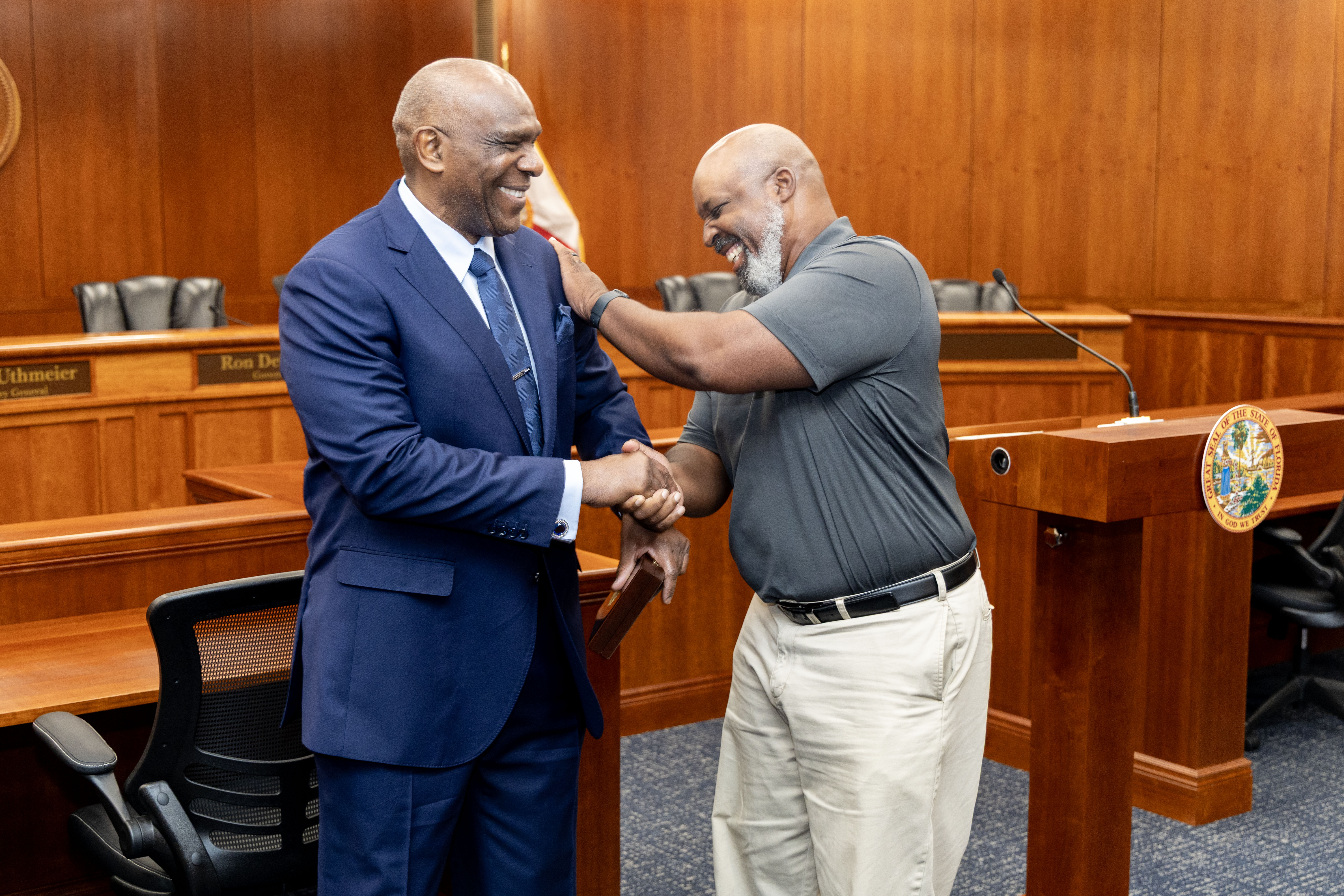 Andre Dawson And Former FAMU Baseball Player Current Assistant Coach Brett Richardson