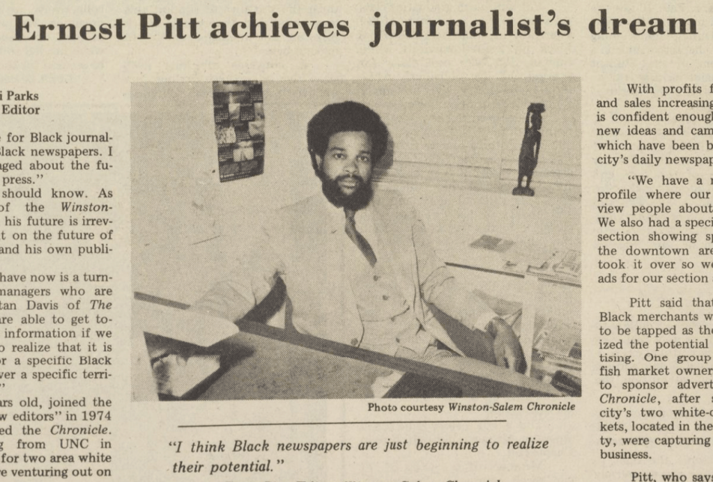 Ernie Pitt The Chronicle Wali Pitt HBCU Gameday